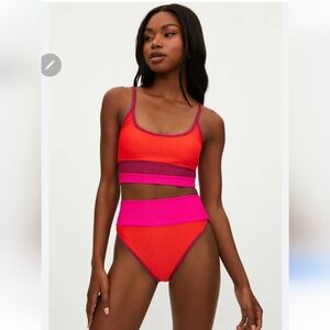 Beach Riot Red and Pink Bikini